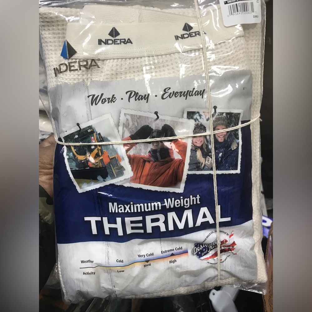 Indera thermals all sizes tops and bottoms